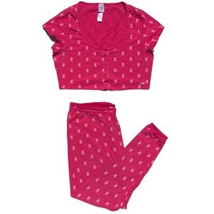 Savage x Fenty crop top pajama set